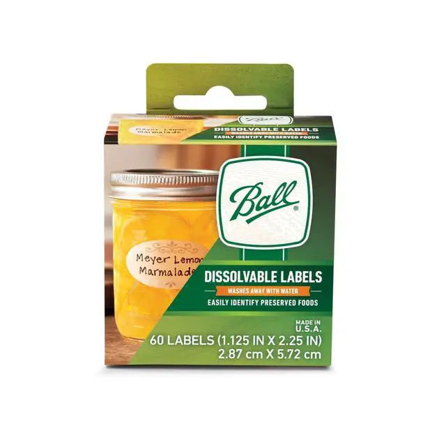 Alt view image 4 of 5 - Ball Dissolvable Canning Jar Labels: Box of 60