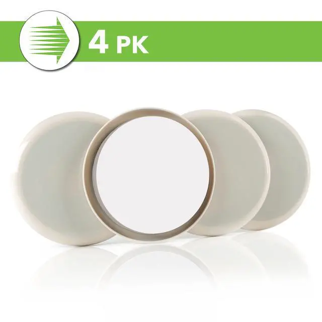 Alt view image 6 of 6 - Super Sliders 2 in. Round Self-Stick Furniture Sliders, Protect Your Floors and Move Furniture Easily 4 pack, Beige