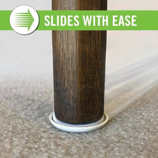 Main image of Super Sliders 2 in. Round Self-Stick Furniture Sliders, Protect Your Floors and Move Furniture Easily 4 pack, Beige