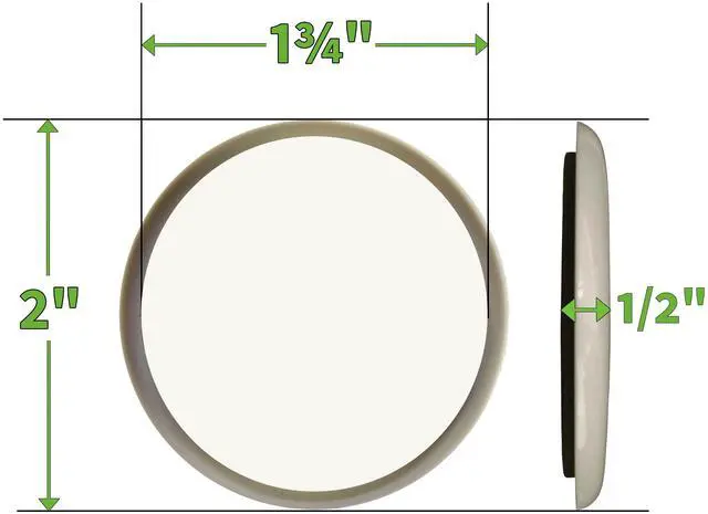 Alt view image 2 of 6 - Super Sliders 2 in. Round Self-Stick Furniture Sliders, Protect Your Floors and Move Furniture Easily 4 pack, Beige