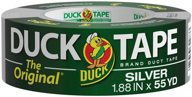 Alt view image 2 of 5 - The Original Duck Tape Brand Duct Tape, 1.88 in. x 55 yd., Silver
