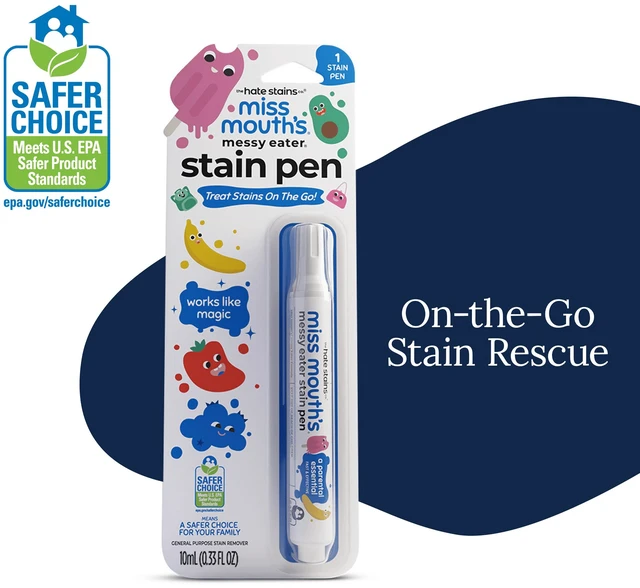 Main image of Miss Mouth's Messy Eater Stain Treater Pens 1 Pack for Baby & Kids, Stain Remover for Food, Grease, Coffee & More, Gentle on Laundry, Fabric & Underwear