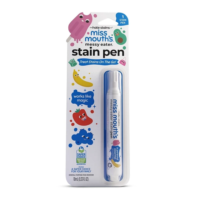 Alt view image 5 of 5 - Miss Mouth's Messy Eater Stain Treater Pens 1 Pack for Baby & Kids, Stain Remover for Food, Grease, Coffee & More, Gentle on Laundry, Fabric & Underwear