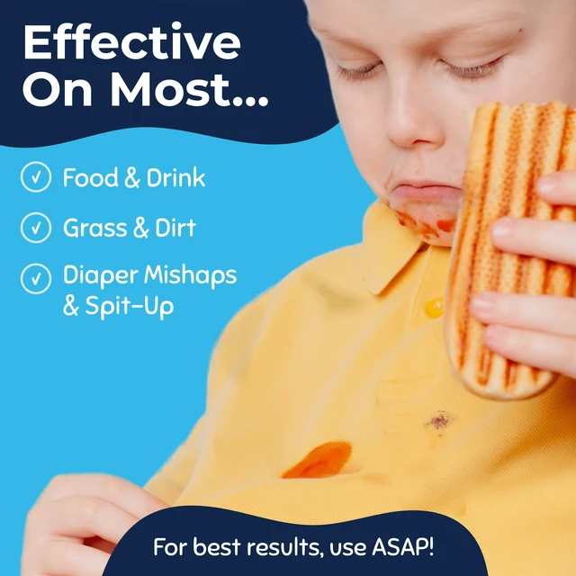 Alt view image 3 of 5 - Miss Mouth's Messy Eater Stain Treater Pens 1 Pack for Baby & Kids, Stain Remover for Food, Grease, Coffee & More, Gentle on Laundry, Fabric & Underwear