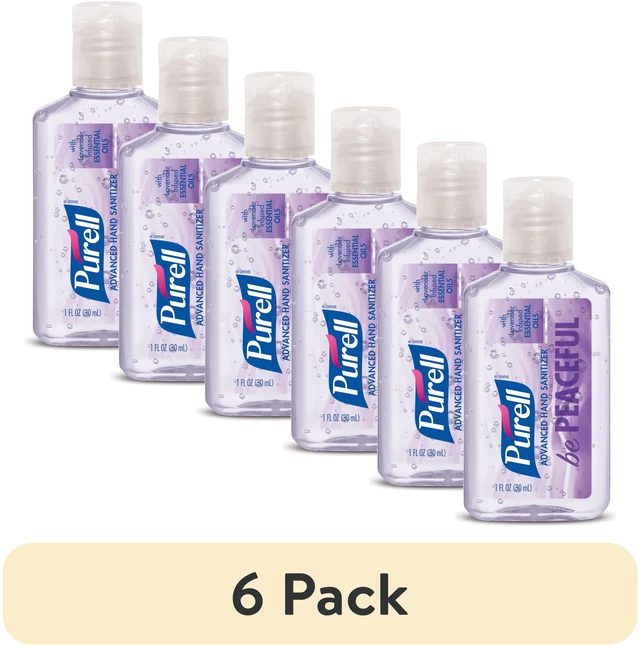 Main image of Purell Hand Sanitizer Gel Travel Size 1 oz 6 Pack, Various Scents (Adult)