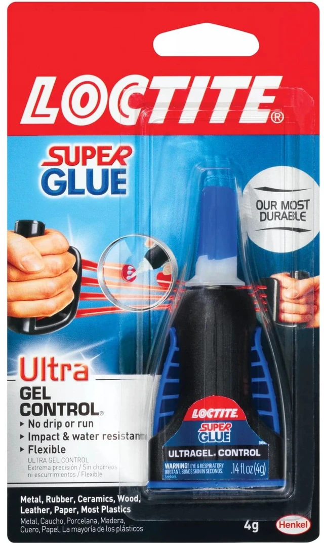 Alt view image 2 of 6 - Loctite Super Glue Ultra Gel Control, 0.14 fl oz, Clear, Pack of 1 Bottle
