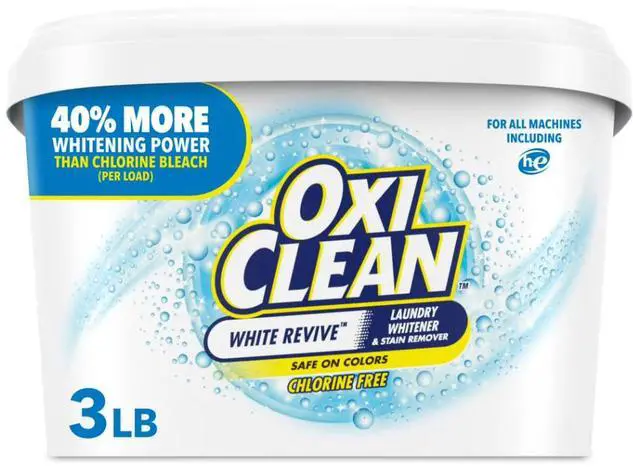 Alt view image 16 of 20 - OxiClean White Revive Laundry Whitener and Laundry Stain Remover Powder, 3 lb