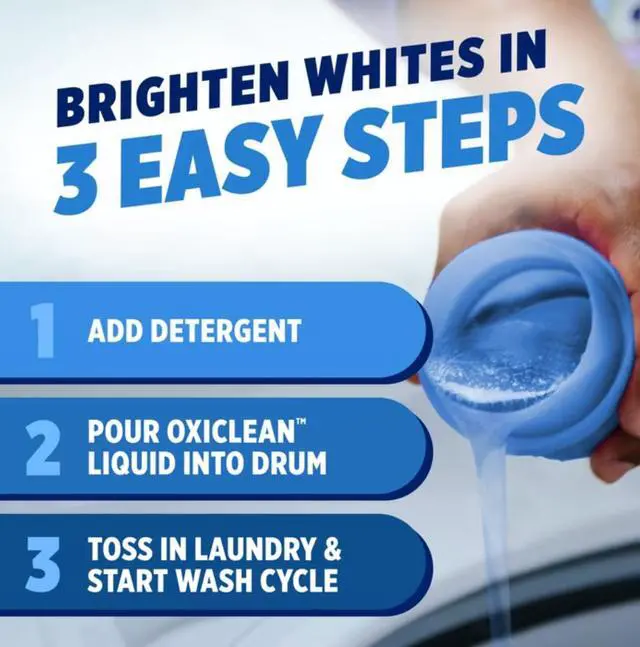 Alt view image 5 of 6 - OxiClean White Revive Whitener & Stain Remover Liquid Additive, 45 fl oz