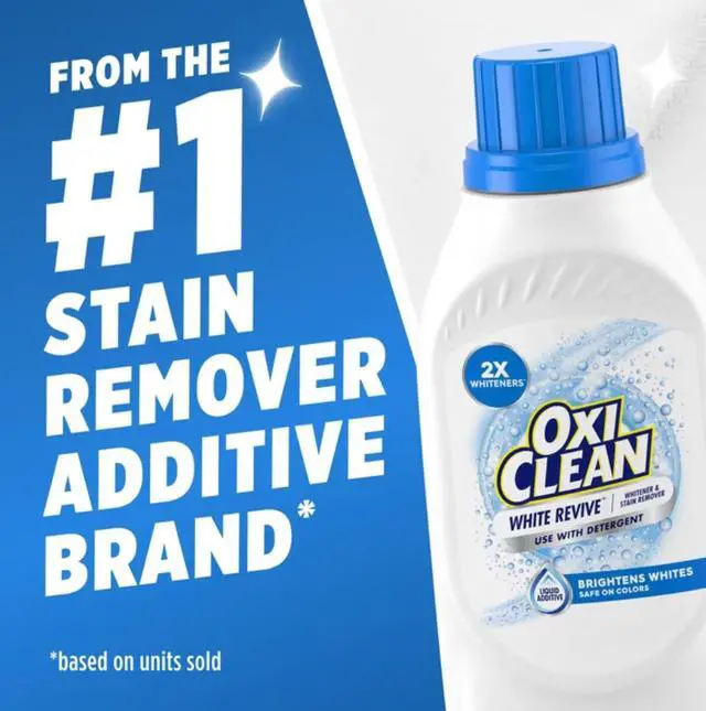 Alt view image 4 of 6 - OxiClean White Revive Whitener & Stain Remover Liquid Additive, 45 fl oz
