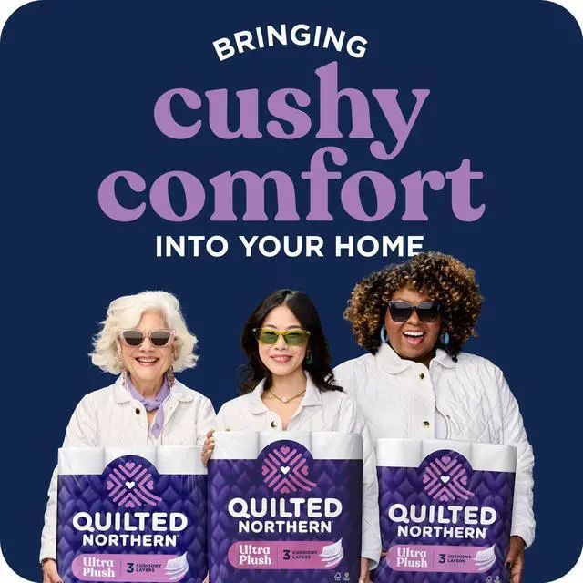 Alt view image 5 of 7 - Quilted Northern Ultra Plush 3-Ply Toilet Paper, 6 Mega Rolls, 255 Sheets Per Roll