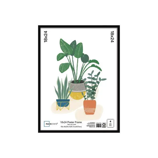 Alt view image 3 of 6 - Mainstays 18 x 24 Poster Frame, Black