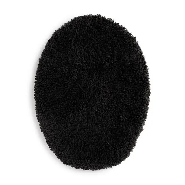 Alt view image 3 of 7 - Mainstays Basic Polyester Toilet Lid Cover, Black, 19" x 22"