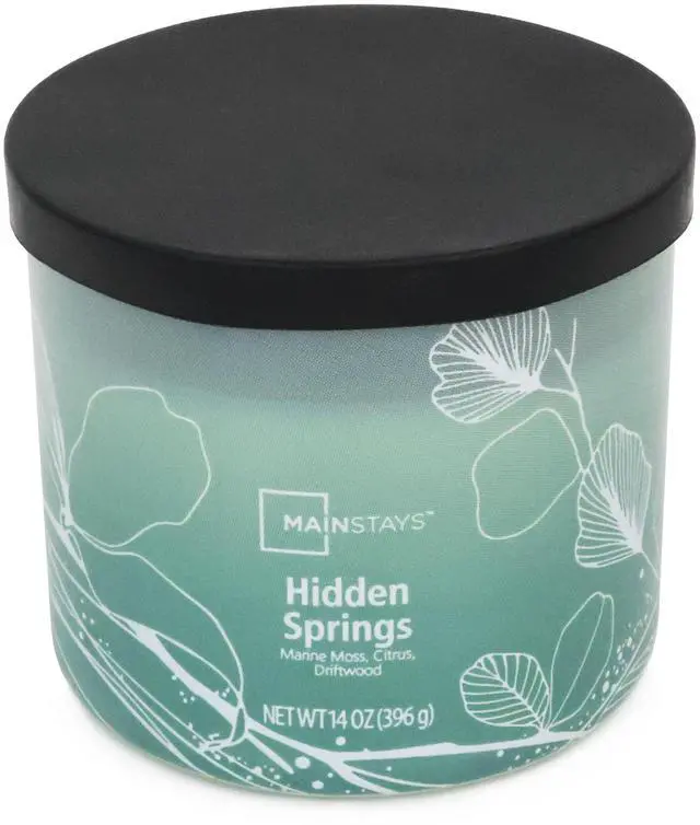 Alt view image 4 of 6 - Mainstays 3-Wick Ombre Wrap Hidden Springs Candle, 14-Ounce
