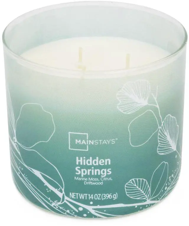 Alt view image 5 of 6 - Mainstays 3-Wick Ombre Wrap Hidden Springs Candle, 14-Ounce