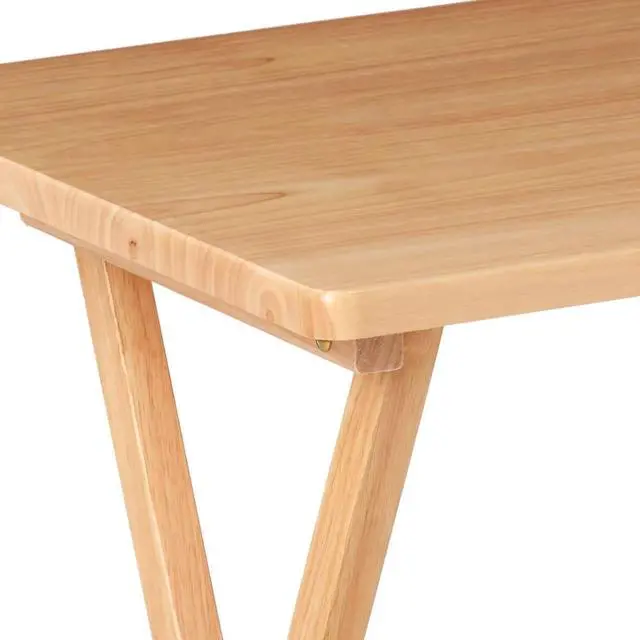 Alt view image 3 of 7 - Mainstays Rubberwood Folding TV Tray Table, Natural