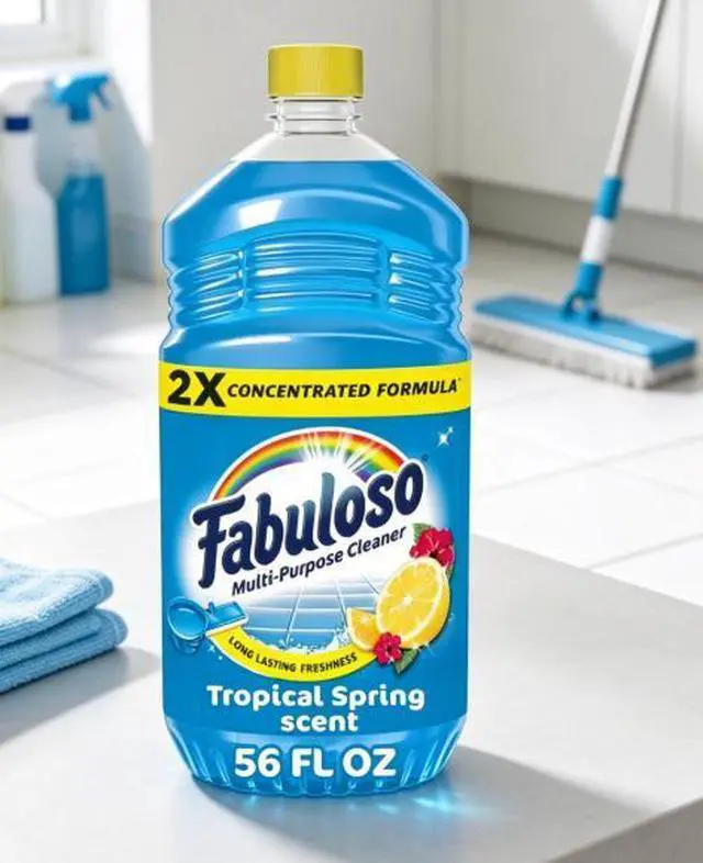 Main image of Fabuloso 2X Multi-Purpose Cleaner, No Rinse Floor Cleaner, Tropical Spring Scent, 56 fl oz