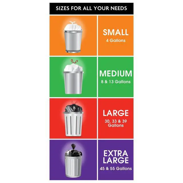 Alt view image 3 of 7 - Great Value Strong Flex 13-Gallon Drawstring Tall Kitchen Trash Bags, Lavender Fields, 40 Bags