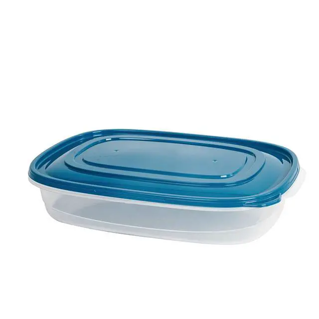 Alt view image 4 of 7 - Mainstays Semi Durable Rectangular 1 Gallon Plastic Food Storage Containers, 3 Pack