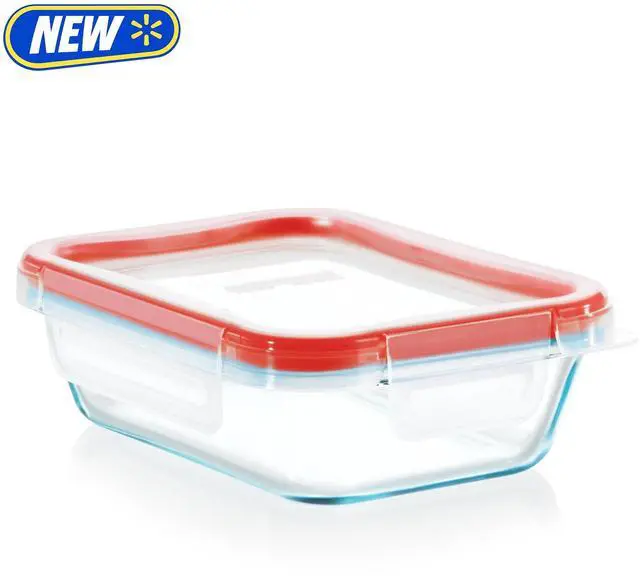 Alt view image 5 of 6 - Pyrex FreshLock 2cup Rectangle Glass Food Storage Container with Lid, Designed to Help with Food Storage and Everyday Organization
