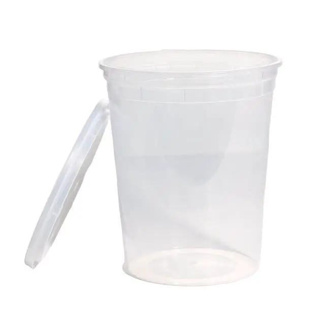 Alt view image 7 of 7 - Mainstays Clear Plastic Deli Containers, 32 oz, 40 Piece