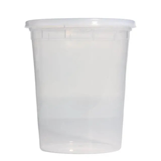 Alt view image 3 of 7 - Mainstays Clear Plastic Deli Containers, 32 oz, 40 Piece