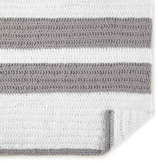 Alt view image 4 of 5 - Mainstays Cozy Chenille Yarn, 220 yd, Faded Denim, 100% Polyester, Super Bulky