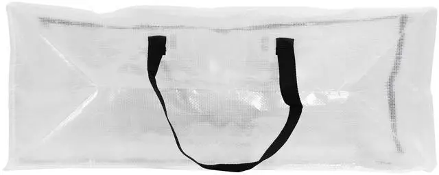 Alt view image 3 of 6 - Mainstays Heavy Duty 20 Gallon Clear Storage and Moving Bag with Dual Handles and Straps