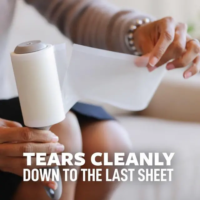 Alt view image 6 of 6 - Scotch-Brite Everyday Clean Lint Roller, 70 Sheets per Roller, 2 Rollers