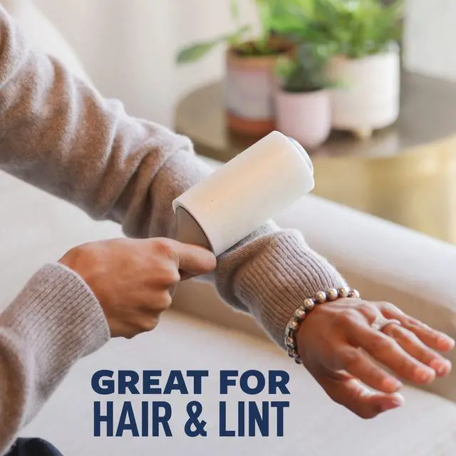 Alt view image 3 of 6 - Scotch-Brite Everyday Clean Lint Roller, 70 Sheets per Roller, 2 Rollers