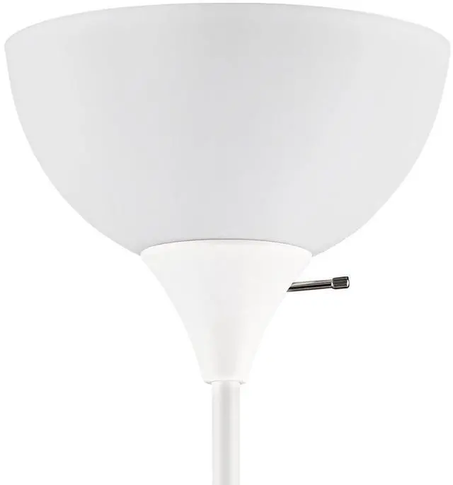 Alt view image 3 of 5 - Mainstays JK1559WH 71 in White Floor Lamp, Modern Design