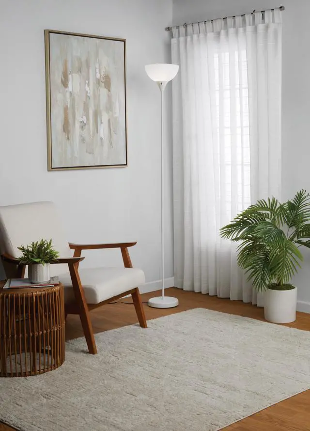 Main image of Mainstays JK1559WH 71 in White Floor Lamp, Modern Design