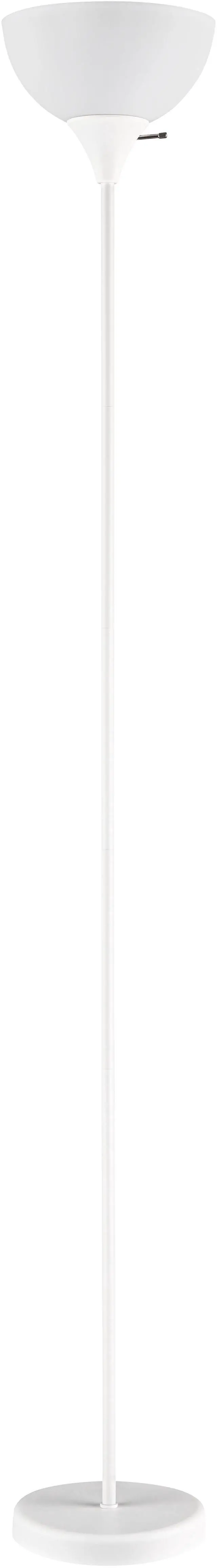 Alt view image 2 of 5 - Mainstays JK1559WH 71 in White Floor Lamp, Modern Design