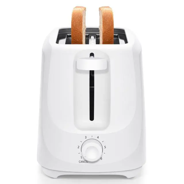 Alt view image 3 of 6 - Mainstays 2-Slice Toaster with 6 Shade Settings and Removable Crumb Tray, Arctic White