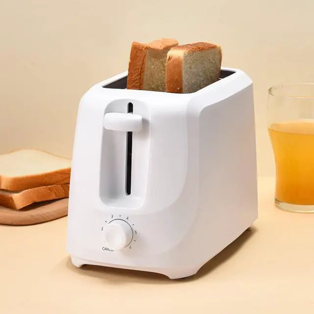 Main image of Mainstays 2-Slice Toaster with 6 Shade Settings and Removable Crumb Tray, Arctic White
