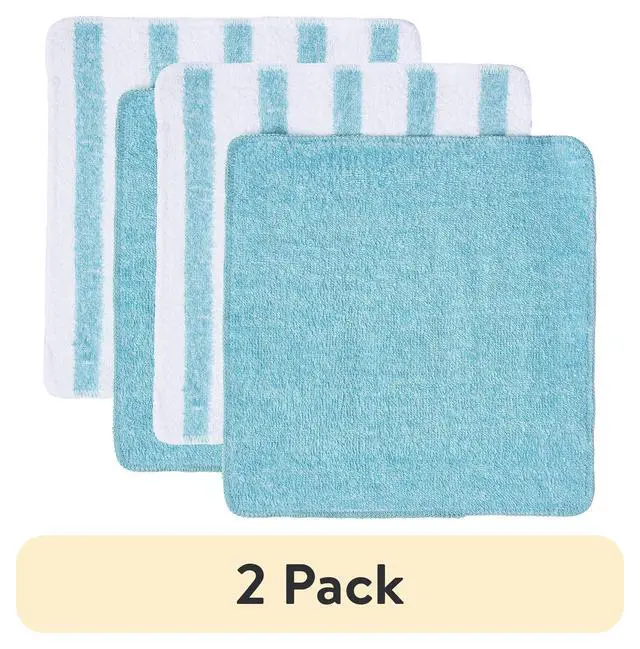 Alt view image 2 of 6 - (2 pack) Mainstays 9-Pack Utility Dishcloth Set, Grey