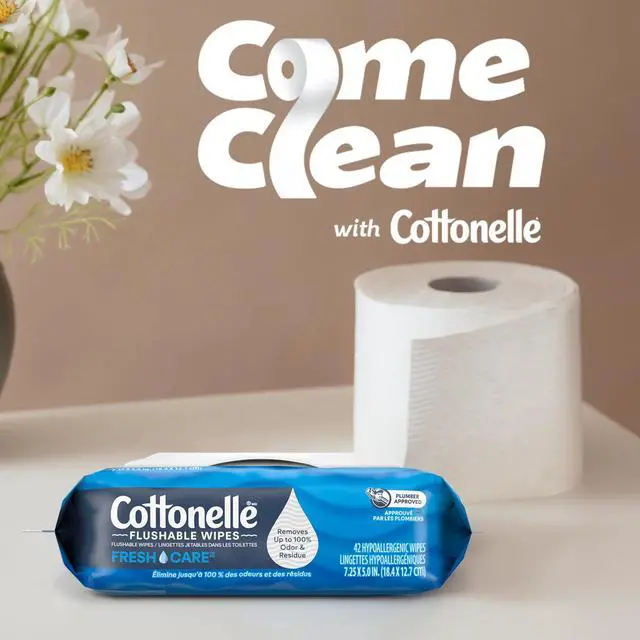 Alt view image 2 of 7 - Cottonelle Ultra Clean Toilet Paper, Strong Toilet Tissue, 6 Mega Rolls