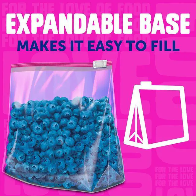 Alt view image 3 of 6 - Ziploc Brand Gallon Slider Food Storage Bags, School Supplies, with Power Shield Technology, 40 Count
