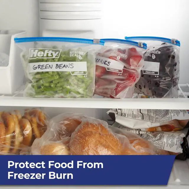 Alt view image 2 of 6 - Hefty Slider Quart Freezer Bags, 50 Count