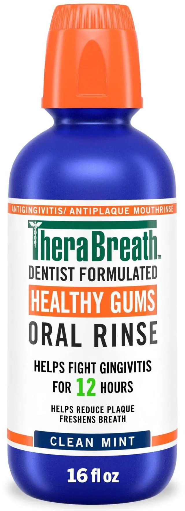 Alt view image 2 of 5 - TheraBreath Healthy Gums Mouthwash, Antigingivitis Mouth Rinse for Adults, Clean Mint, 16 fl oz