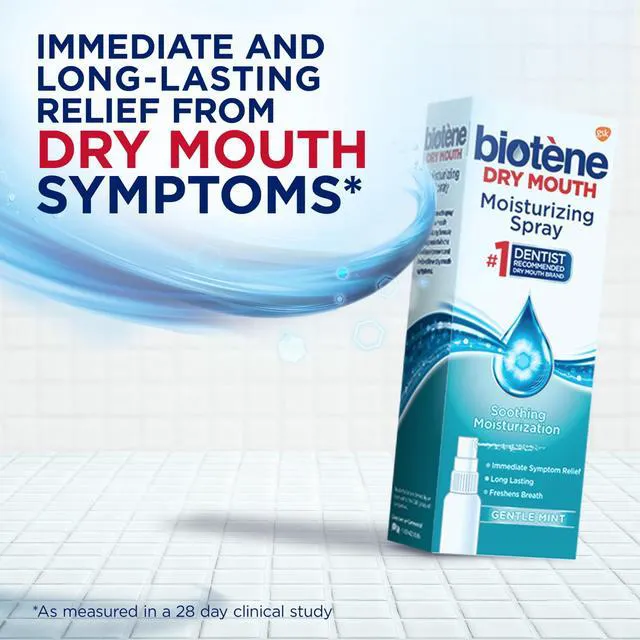 Alt view image 2 of 5 - Biotene Dry Mouth and Fresh Breath Moisturizing Spray, Gentle Mint, 1.5 Oz, for Children and Adults