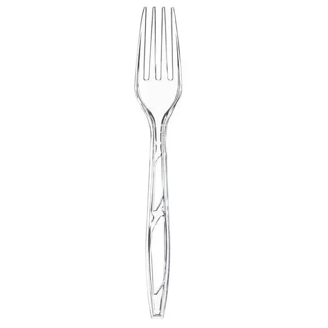 Alt view image 4 of 6 - Great Value Everyday Clear Disposable Forks, 100 Count