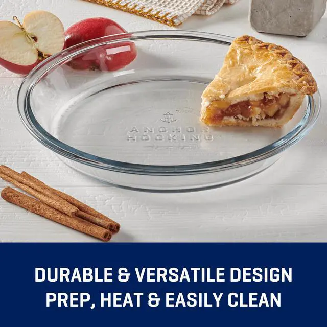 Alt view image 3 of 7 - (2 pack) Anchor Hocking 9" Glass Pie Pan