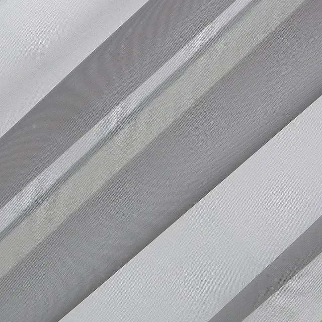 Alt view image 5 of 7 - Mainstays Marjorie 1-Piece Sheer Voile Rod Pocket Curtain Panel, 59"x108", Grey