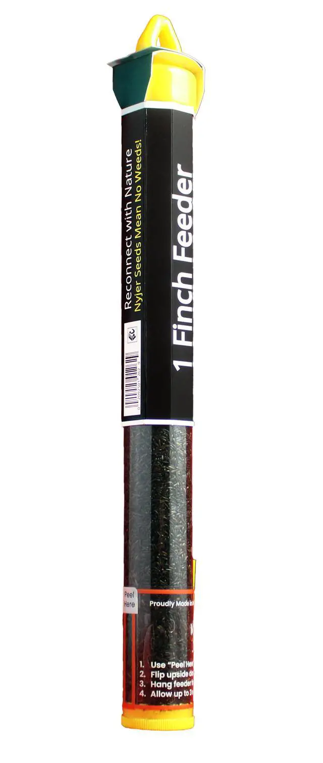 Alt view image 4 of 4 - Mr. Canary Nyjer Finch Tube Feeder with 8oz Nyjer Seed