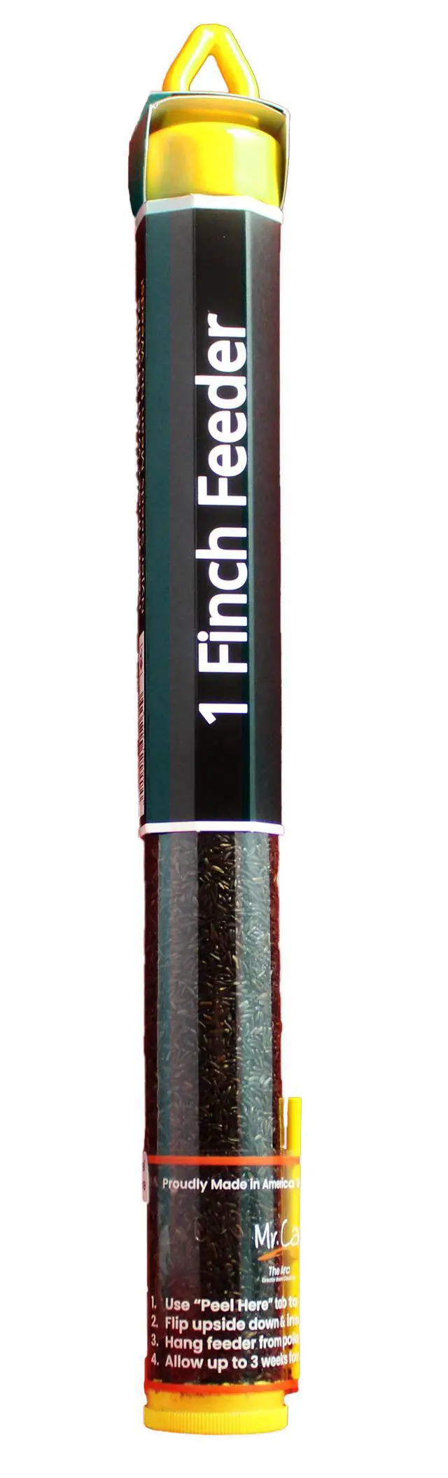 Alt view image 2 of 4 - Mr. Canary Nyjer Finch Tube Feeder with 8oz Nyjer Seed