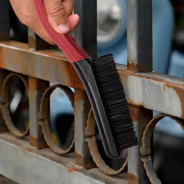 Alt view image 3 of 6 - Hyper Tough Carbon Steel Wire Brush, 4 x 16 Rows