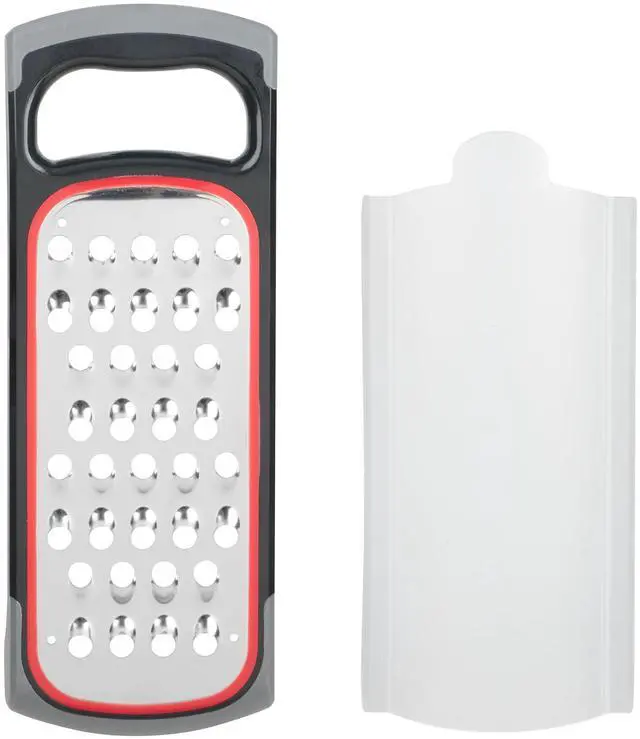 Main image of Mainstays Stainless Steel Bowl Grater with Protective Sleeve, Black