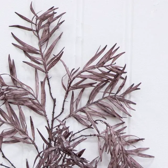 Alt view image 6 of 6 - Better Homes & Gardens 34 in Artificial Indoor Dried-Look Purple Fern Stem
