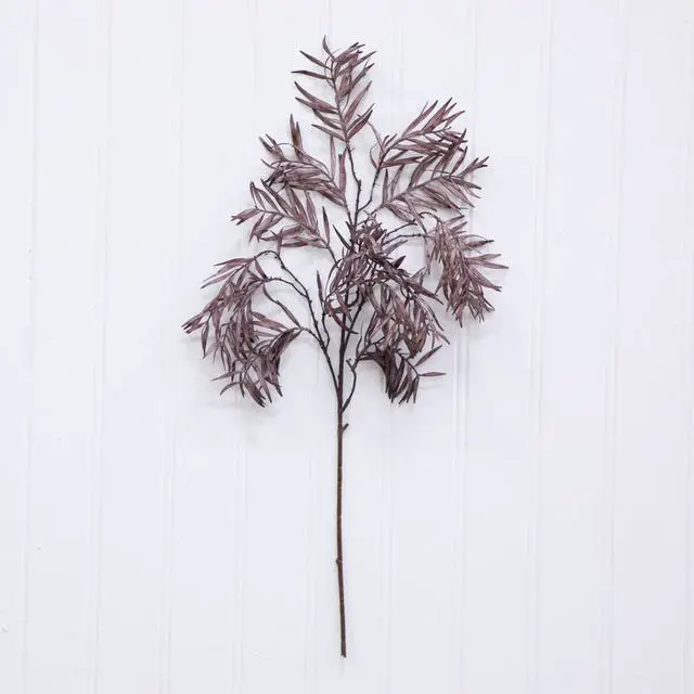 Alt view image 5 of 6 - Better Homes & Gardens 34 in Artificial Indoor Dried-Look Purple Fern Stem