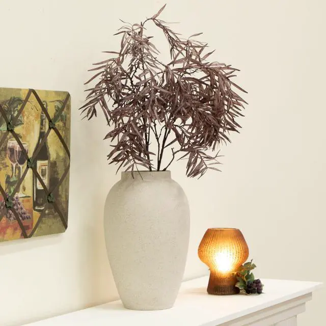 Alt view image 2 of 6 - Better Homes & Gardens 34 in Artificial Indoor Dried-Look Purple Fern Stem